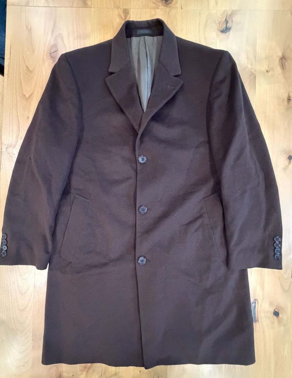 Calvin Klein Brown Wool Blend Coat size 40R